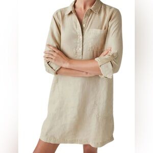 MICHAEL STARS ELEANOR UTILITY DRESS IN NATURAL SIZE SMALL GUC